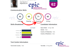 pte result - 23