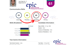 pte result - 24