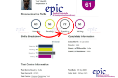 pte result - 25