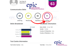 pte result - 28